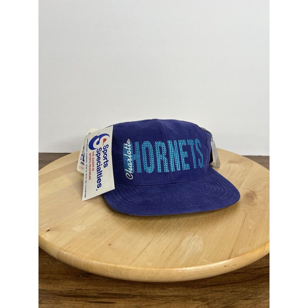 Vintage‎ 90s NBA Charlotte Hornets SnapBack Hat NWT